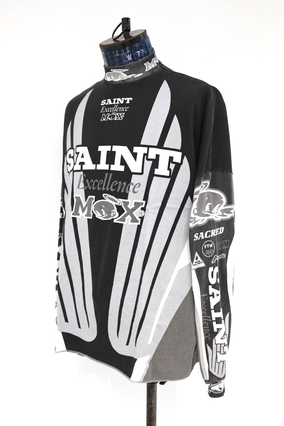 セントマイケル 26SS SAINT MX LS T-SHIRT (SM-MK8-0000-029)BLACK