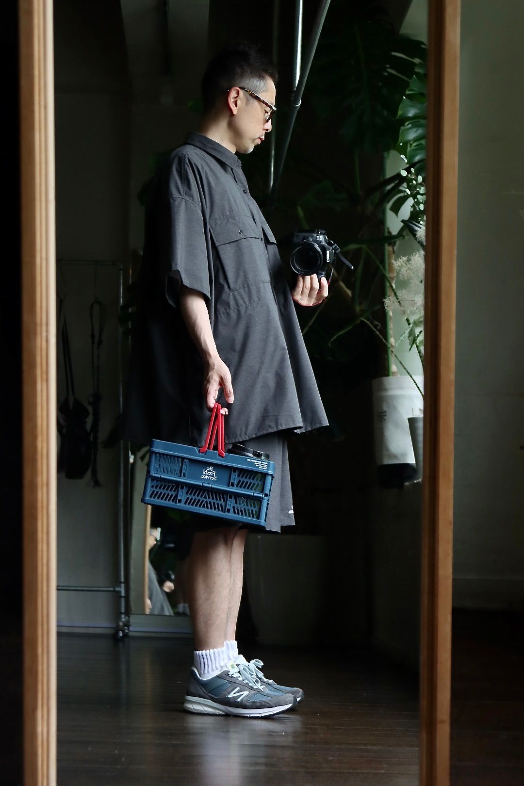 フレッシュサービスReFresh!Service. “SAUNA FOLDING MESH BASKET”(NAVY)