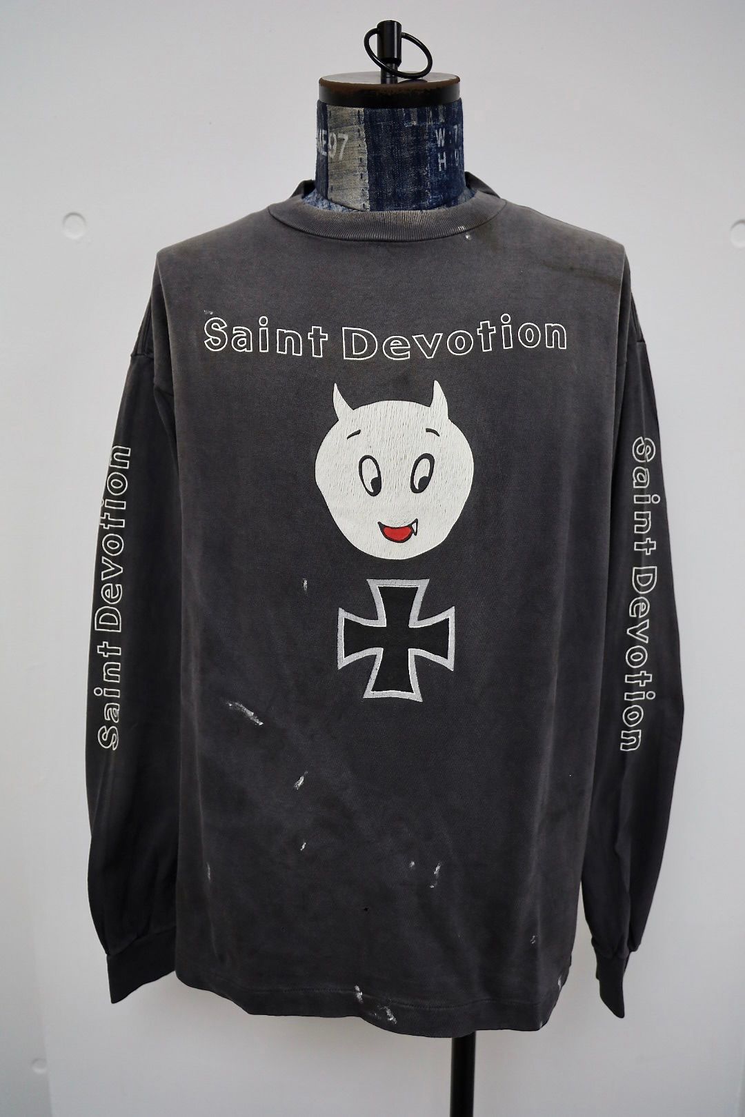 セントマイケル 26SS SAINT DEVOTION LS T-SHIRT (SM-MK8-0000-027)BLACK☆2月21日(土)10:00発売！