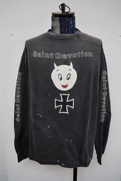 セントマイケル 26SS SAINT DEVOTION LS T-SHIRT (SM-MK8-0000-027)BLACK☆2月21日(土)10:00発売！
