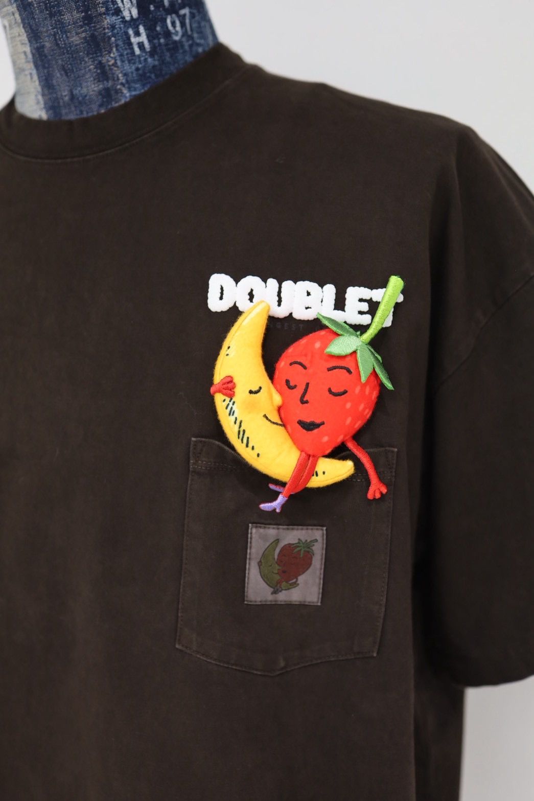 doublet ダブレット26SS MUD-DYED T-SHIRT WITH SHFU (26SS04CS418)MUD