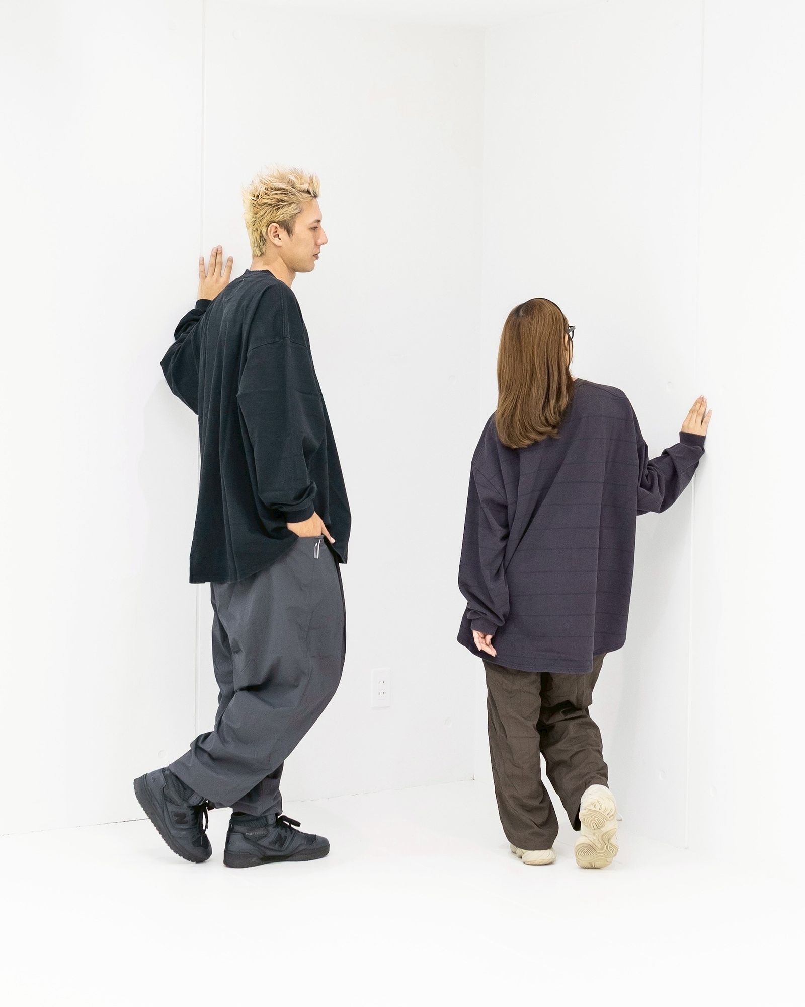 S.F.C 25FW エスエフシー SIDE STRIPE SUPER BIG LS TEE(DISCHARGED)(SFCFW25CS06)Black☆9月20日(土)発売！