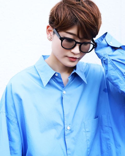 グラフペーパー 新作Broad L/S Oversized Regular Collar Shirt style.2023.7.30