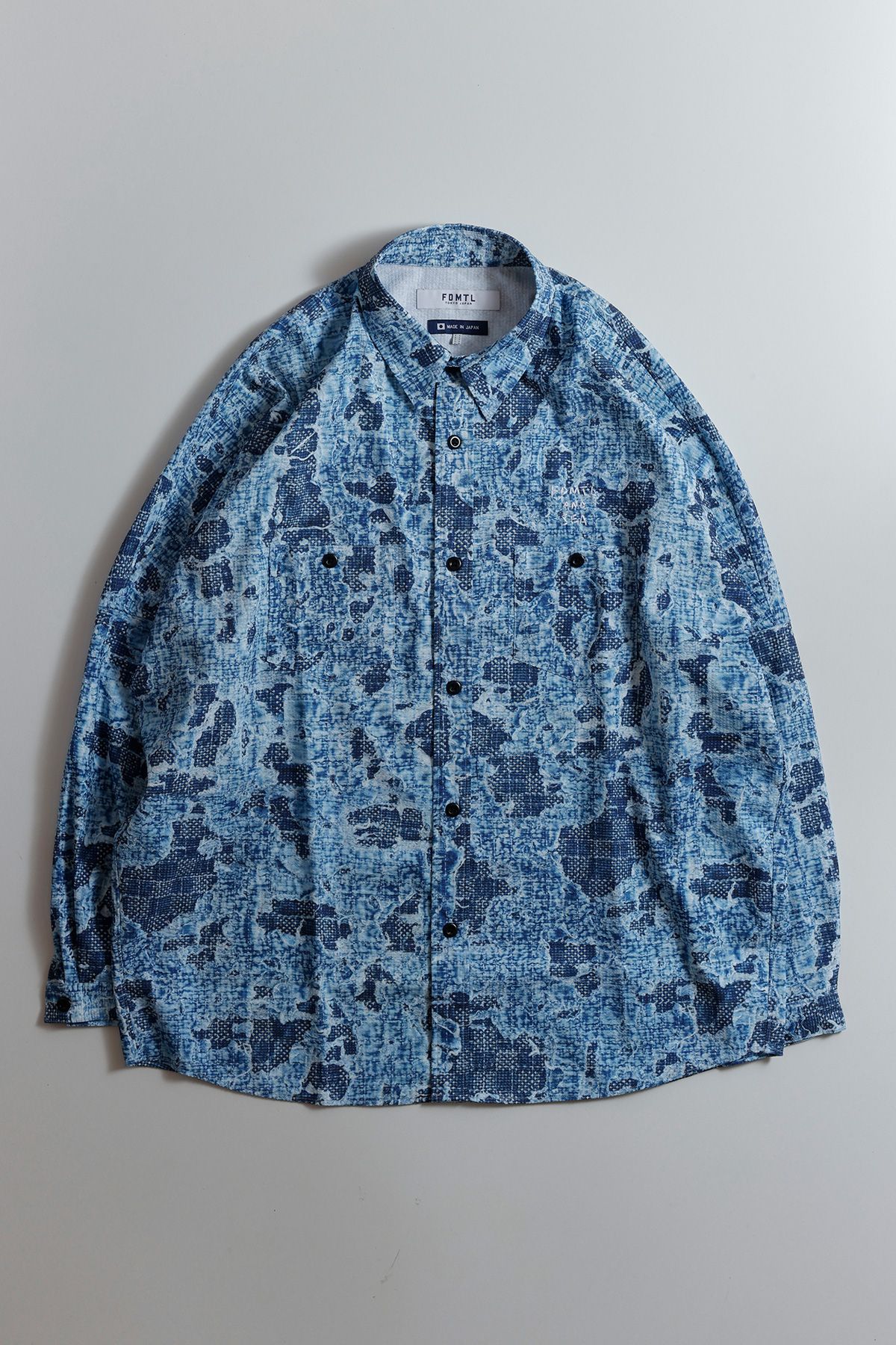 ファンダメンタル シャツ FDMTL×WIND AND SEA"Printed Boro SHIRTS"☆10月5日(土)発売！