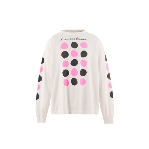 セントマイケル 26SS DOT LS T-SHIRT (SM-MK8-0000-031)WHITE☆3月7日(土)発売！