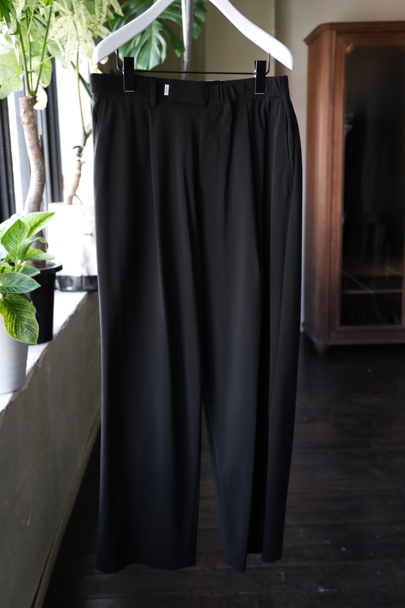 グラフペーパー 25SUMMER Flex Tricot Wide Chef Pants(GM252-40041)BLACK