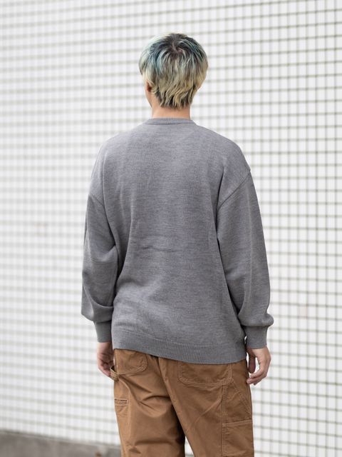 FreshService THERMAL JERSEY CREW NECK KNIT MARK STYLE