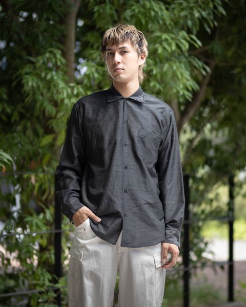 マーカ 26AW オープンカラーシャツ OPEN COLLAR L/S SHIRT(M26C04SH01C)GRAY☆新作発売！