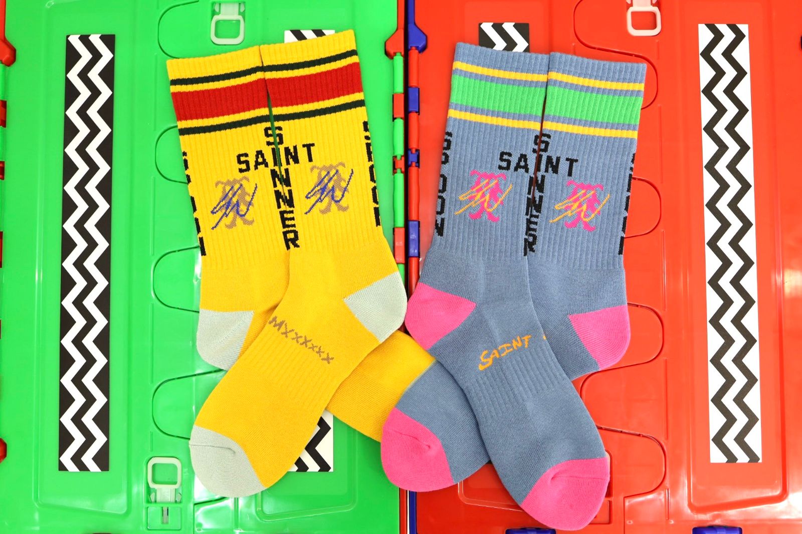 セントマイケル 26SS SW SOCKS/SAINT SW(SM-MK8-0000-C15)YELLOW