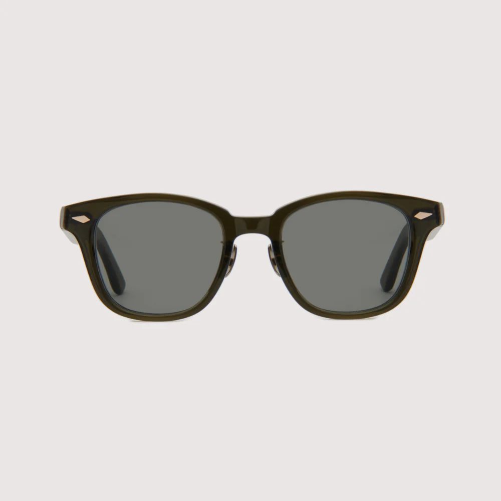 ノチノオプティカル "SANSUI FR" #5.CREAR SMOKE OLIVE× GREY GREEN to DARK GREY (調光モデル)