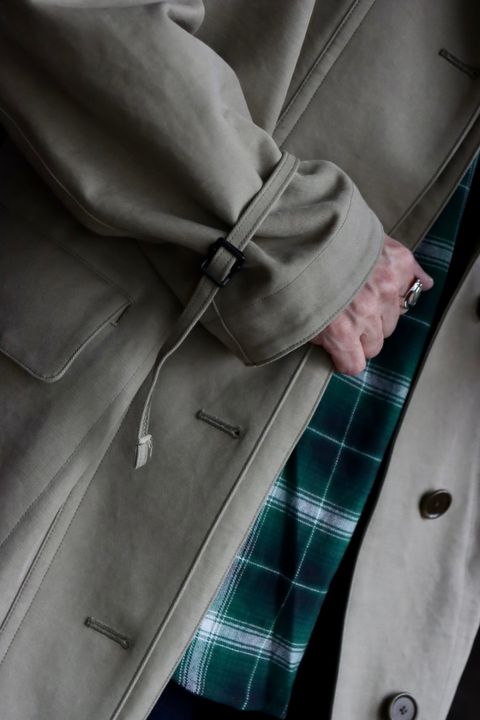 A.PRESSE アプレッセ23SSコート Motorcycle Half Coatスタイル2023.2.20.