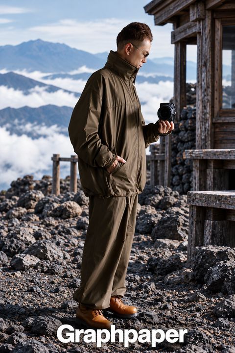 Graphpaper PERTEX® QUANTUM AIR Light Thermo Blouson"BROWN"スタイル2026.9.27.