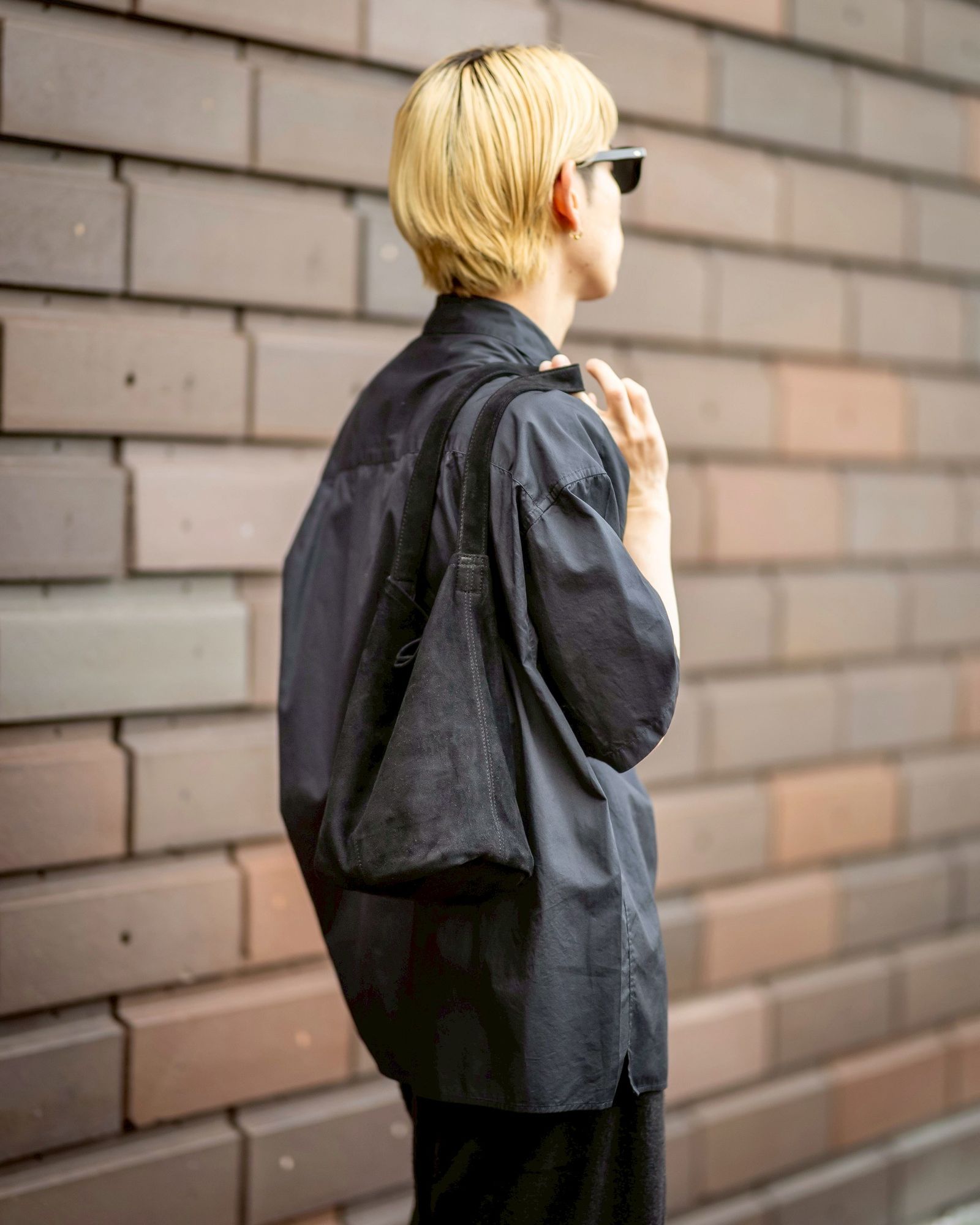 Morphee / モルフェトートバッグ CYLINDER S (CYS-OBK-1 )OIL SUEDE BLACK