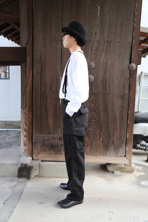 COMME des GARCONS HOMME エステルツイルカーゴパンツ製品染(HG-P004-051) style 2021.02.07.