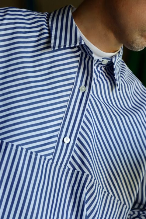 FreshService CORPORATE STRIPE ANORAK SHIRTスタイル.11.1.