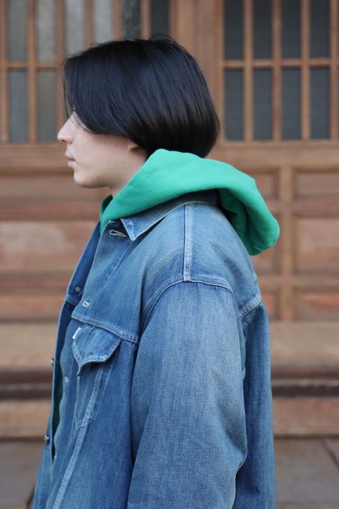 Graphpaper Selvage Denim Trucker Jacket(GU221-30027B) style.2022.1.29