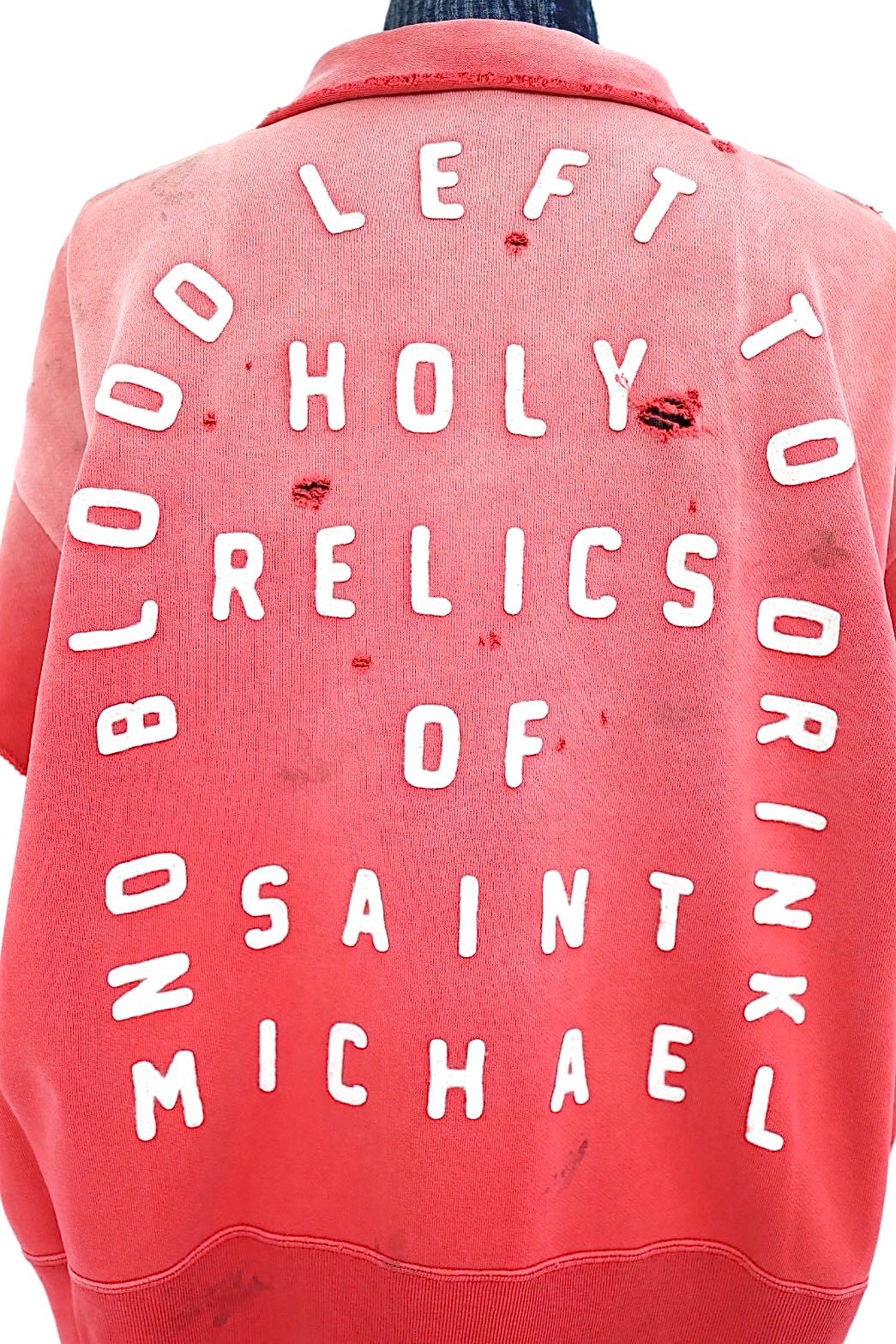 セントマイケル 26SS SAINT HALF ZIP SWEAT(SM-MK8-0000-053)RED☆4月11日(土)発売！