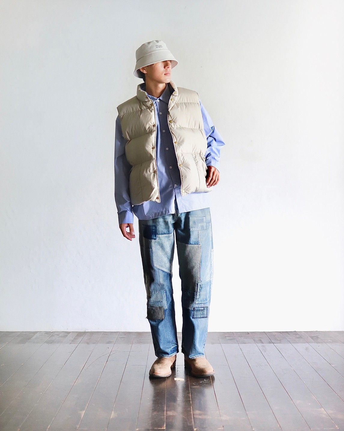 セダンオールパーパスFW23 Classic Down Vest (SD23F-JK01)Beige