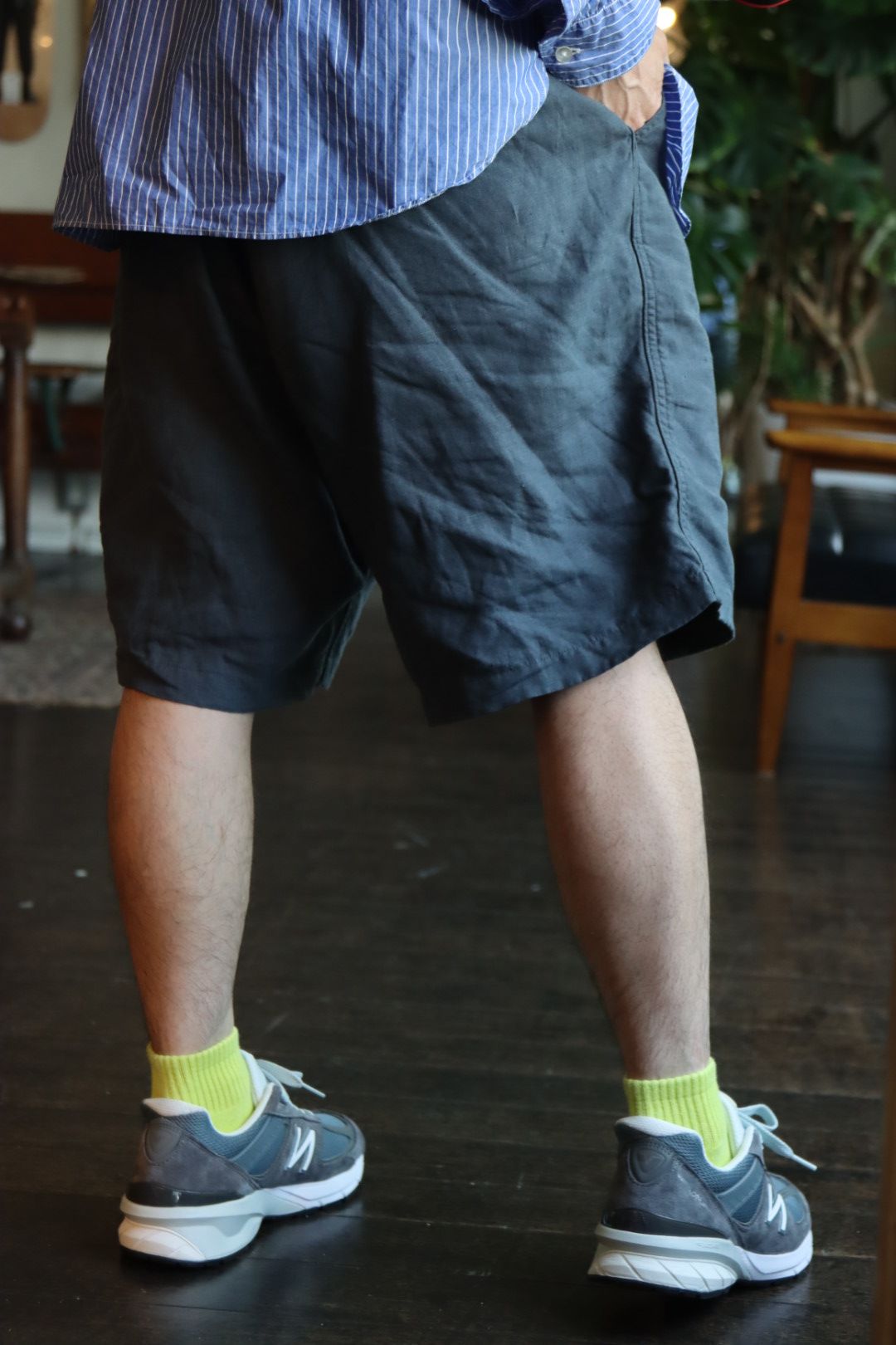 グラフペーパー 22SS Linen Baggy Shorts