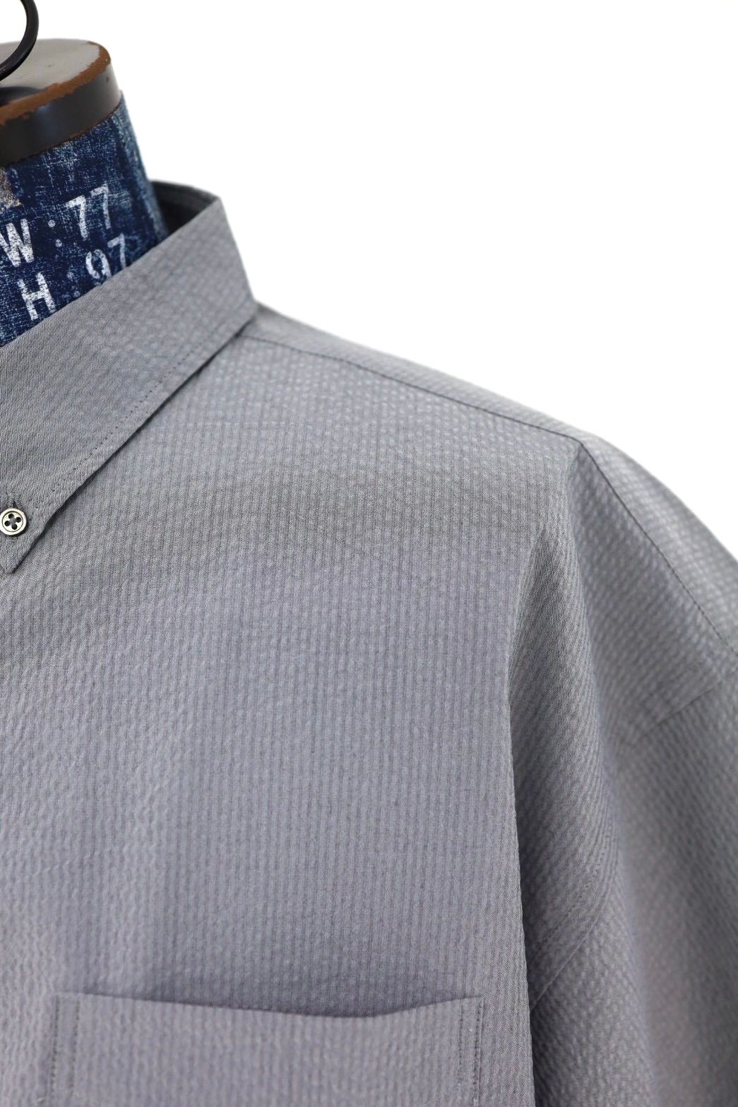 フレッシュサービス SEERSUCKER S/S B.D SHIRT (FSC261-50228)GRAYxGRAY★2月14日(土)発売