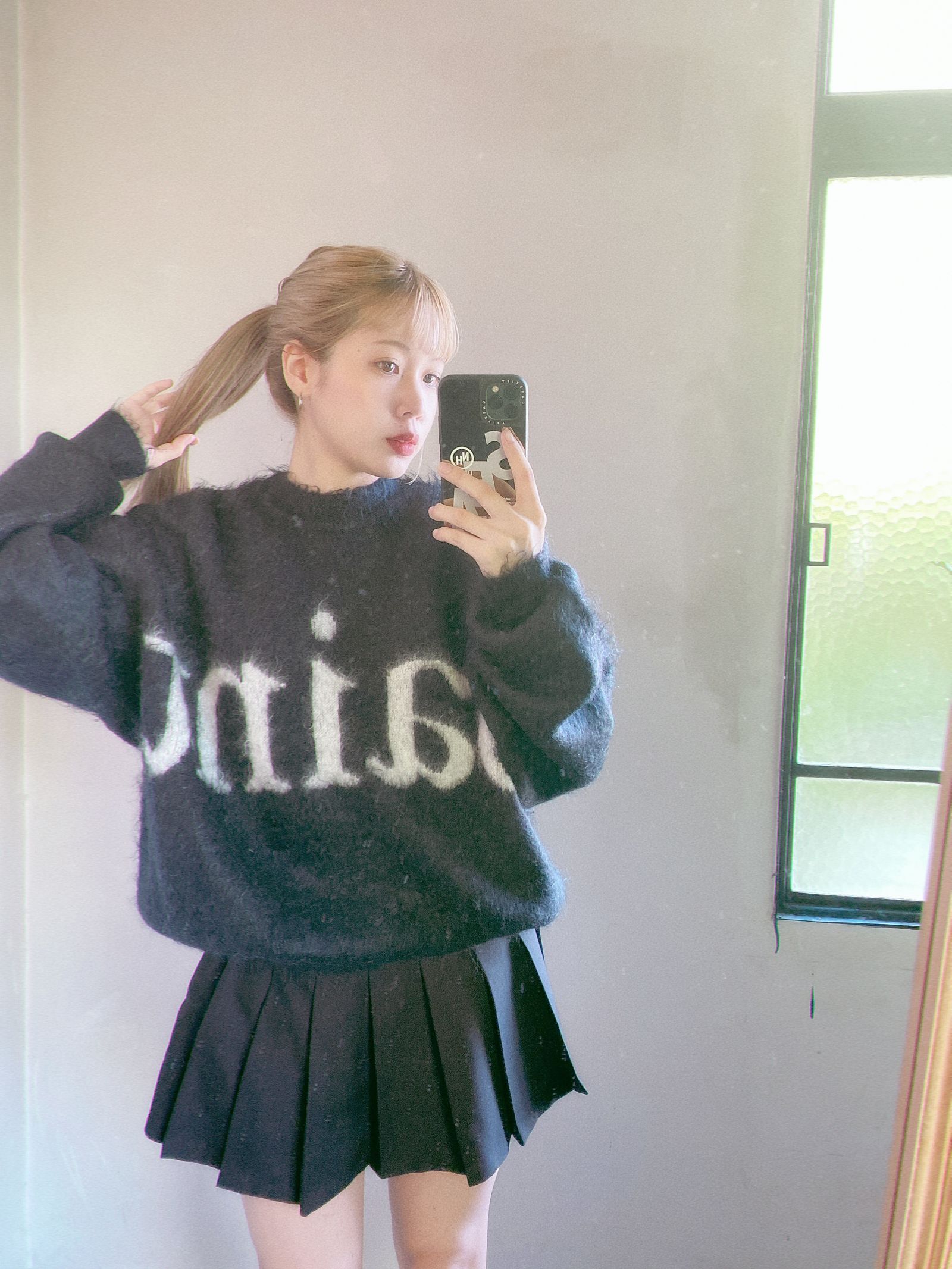 セントマイケル23AW 新作モヘアニットstyle.2023.10.19