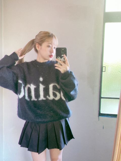 セントマイケル23AW 新作モヘアニットstyle.2023.10.19