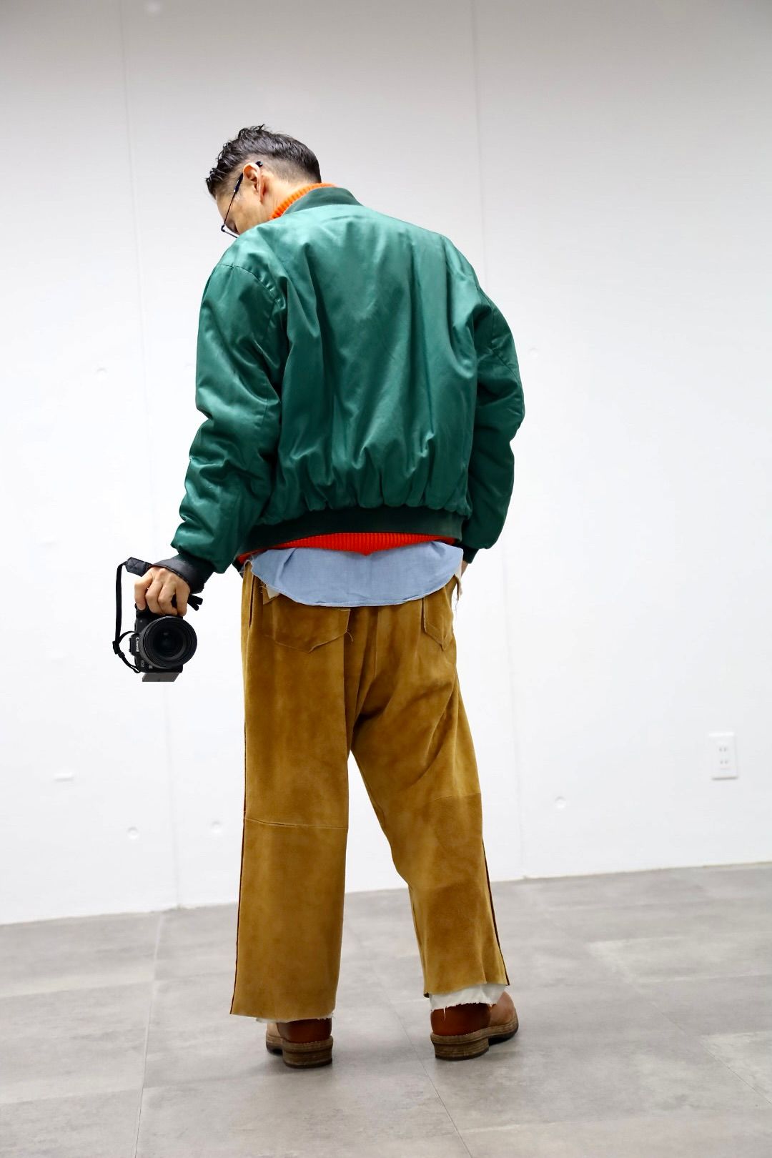アプレッセ 2026 STYLE1 Vintage Silk Viscose Tour Jacket(26SAP-01-28)GREEN☆12月13日(土)発売！