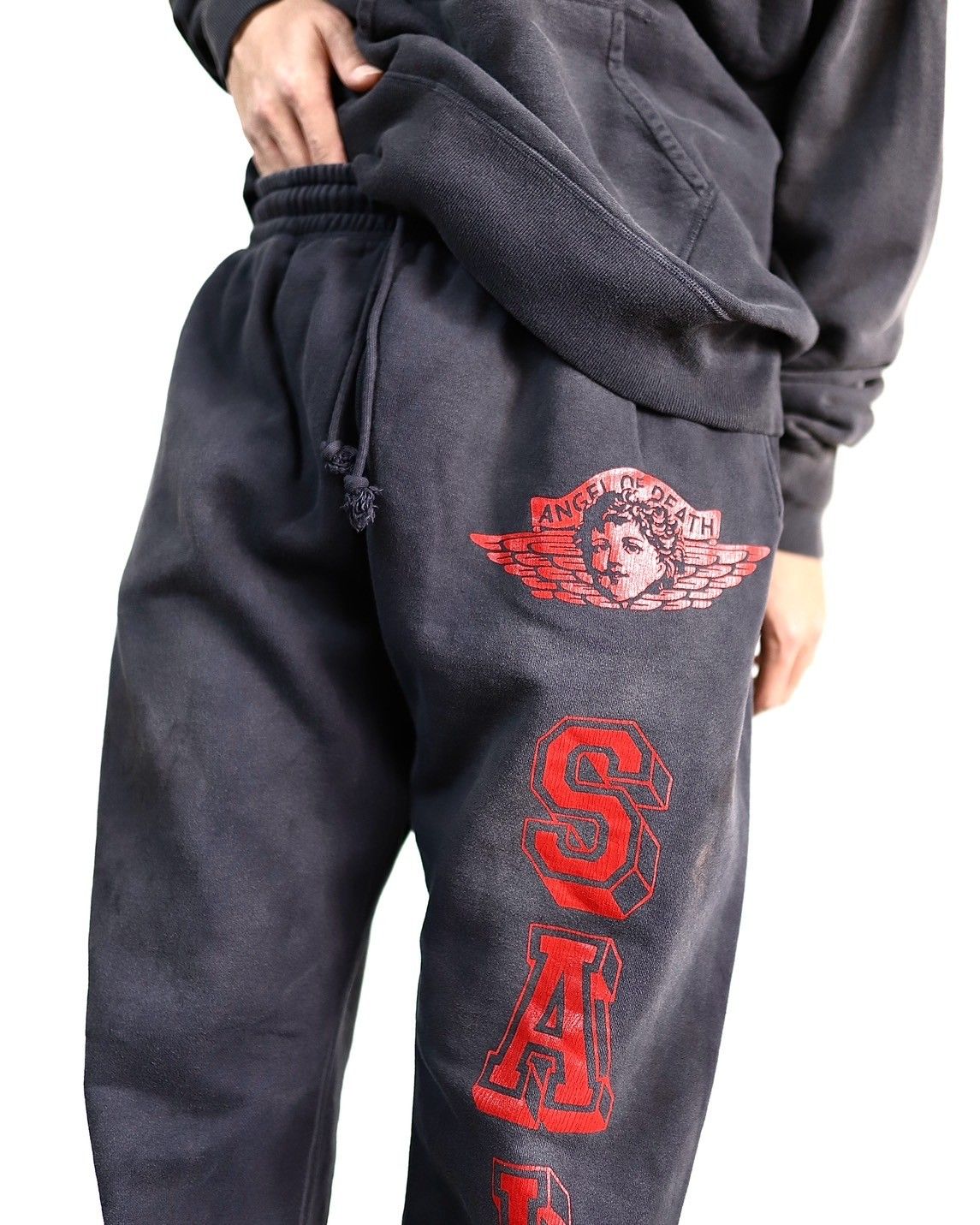 セントマイケル 24SS スウェットパンツ ANGEL SWEAT PANT(SM-YS8-0000-041)BLACK - M