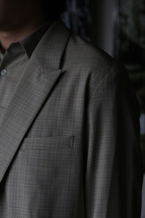 YOKE SIDE OPEN COUBLE-BREASTED JACKET(YK21SS0193J) style.2021.3.7.