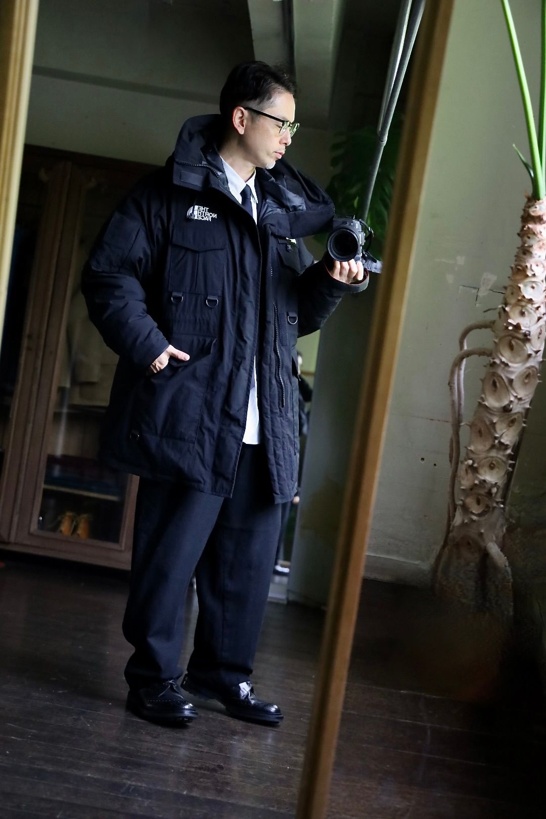 eYe Junya Watanabe MAN×THE NORTH FACEナイロンジャケットスタイル