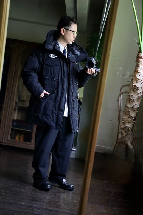 eYe Junya Watanabe MAN×THE NORTH FACEナイロンジャケットスタイル