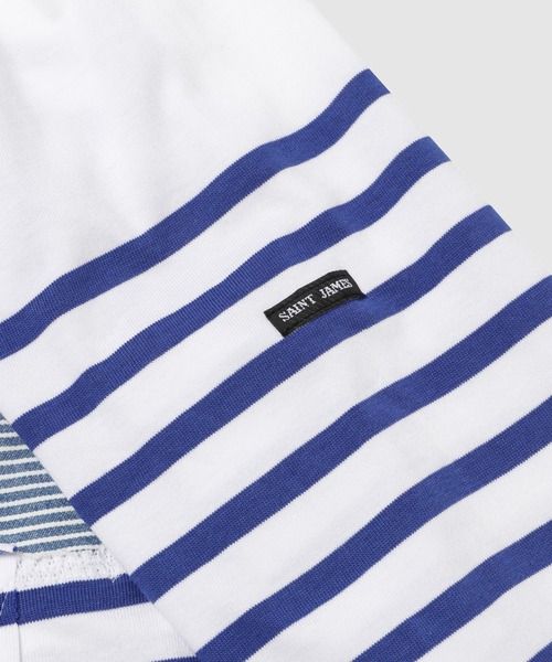 ジュンヤワタナベマン SAINT JAMES Tシャツカスタマイズ  (WO-T101-051)WHITE/BLUE×MIX