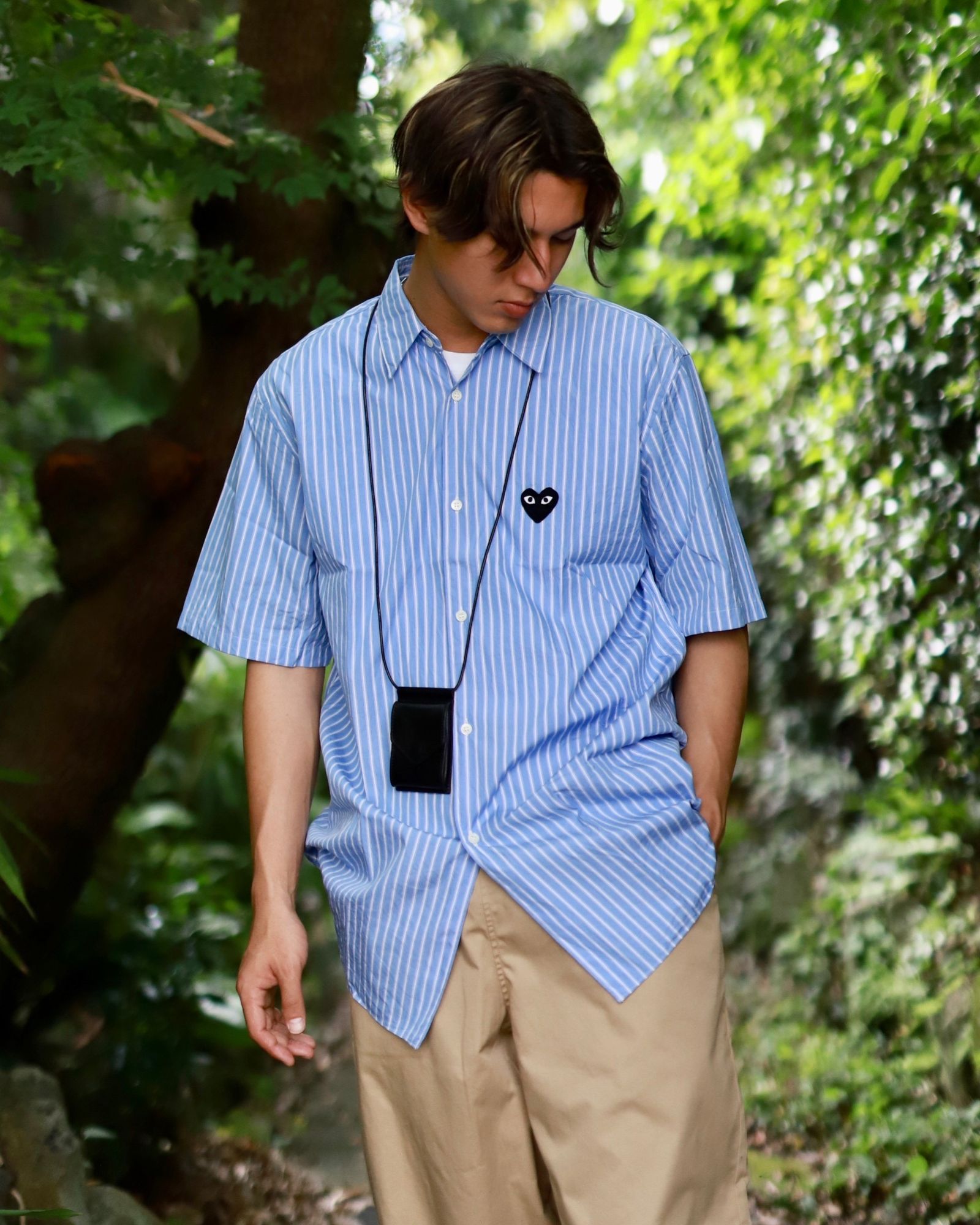 PLAY COMME des GARCON 23SS STRIPE S/S SHIRT スタイル
