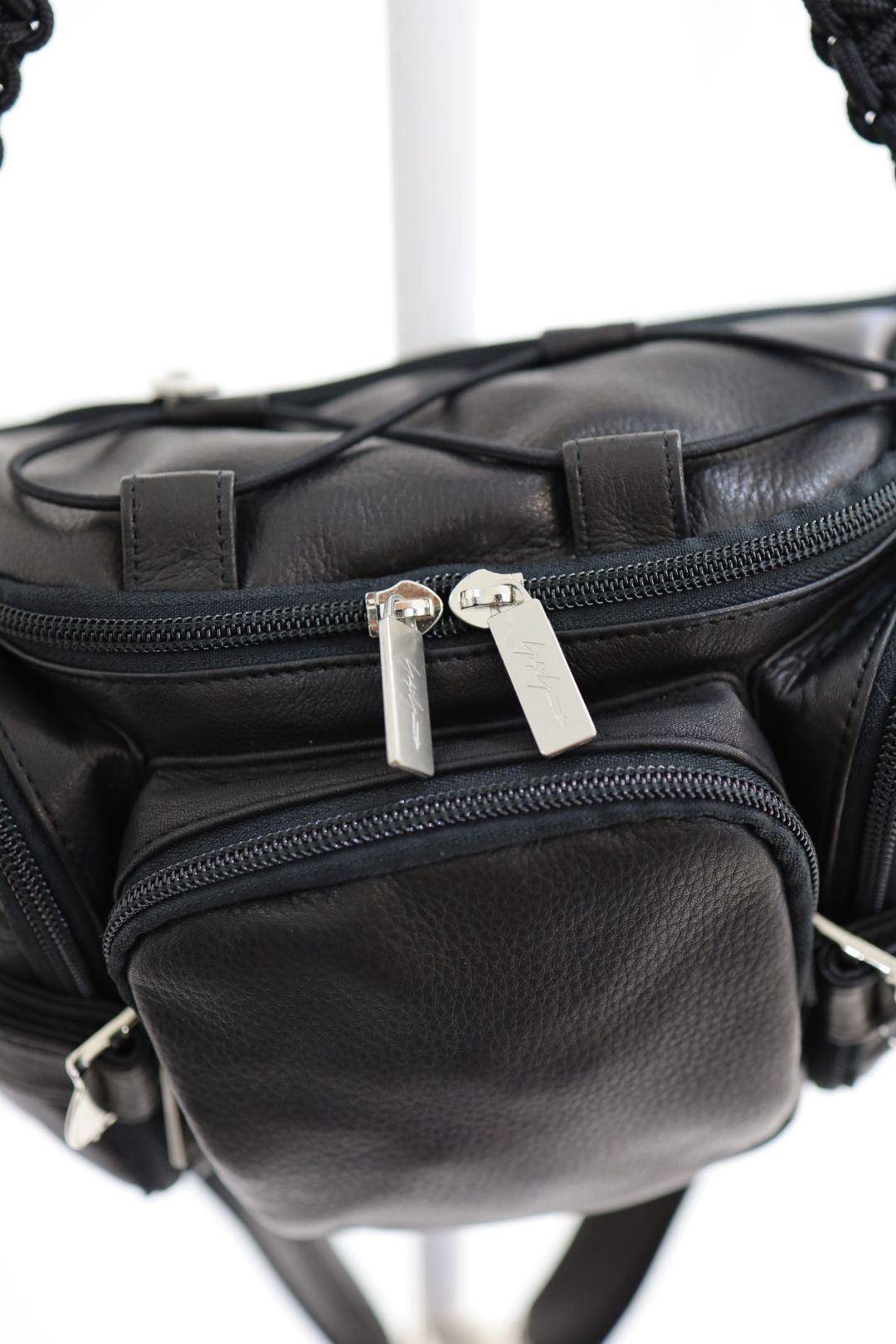 Yohji Yamamoto POUR HOMMEレザーウェストバッグ(HK-I07-775)BLACK☆新作発売！