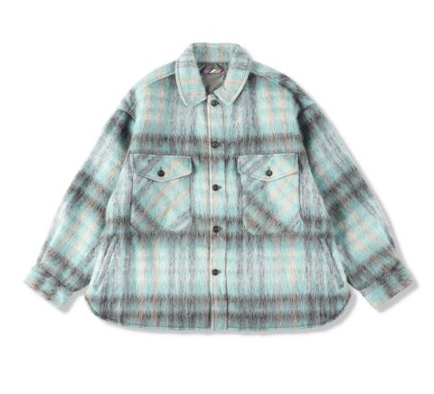イズネス 25AW CPO SHIRT JACKET (25AW_29_1003AWSH01SW)GREEN×BLACK☆新作発売！