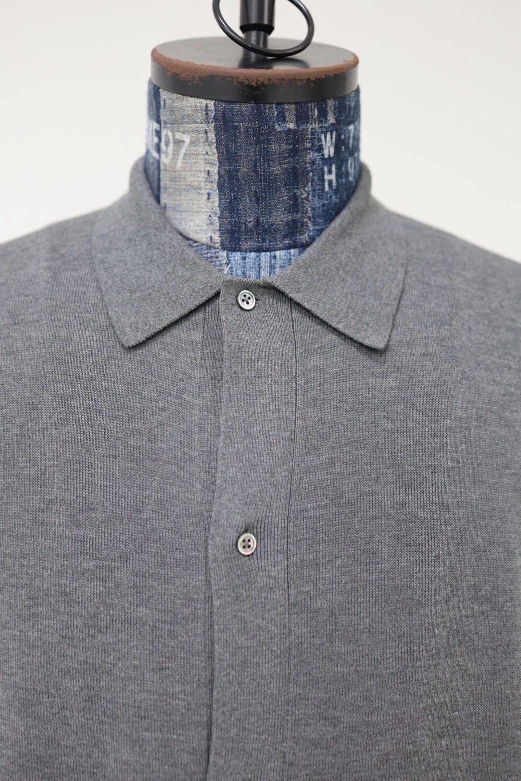 グラフペーパー26SS Suvin High Gauge Knit Oversized L/S Shirts (GU261-80263C)TOP GRAY☆1月17日(土)発売！