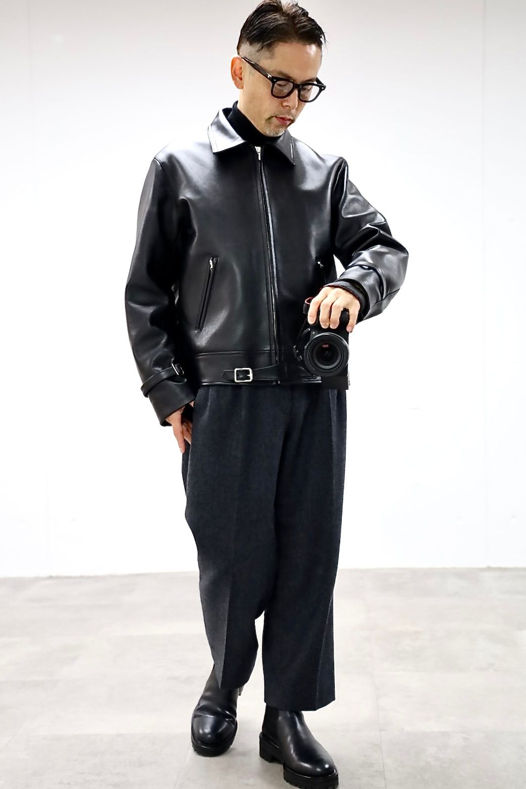 アプレッセ 2026 STYLE1 Leather French Riders Jacket(26SAP-01-05)BLACK☆11月29日(土)発売！