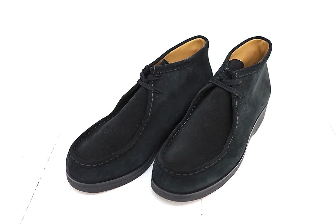 FOOTWORKSフットワークス  チロリアンシューズ Tyrolean shoes in suede leather(F02-0003_M)BLACK☆新作発売！