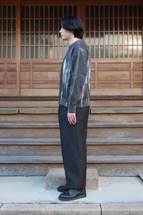 YOKE PRINTED COTTON CREWNECK SWEATER(YK22SS0347S) style.2022.2.12.