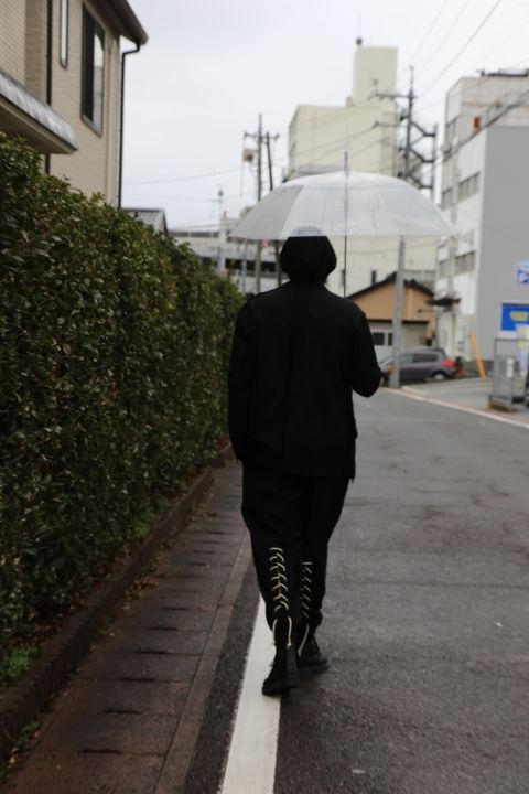 yohji yamamoto W-ヒモ開きレースアップパンツ(HD-P56-100) style.2021.1.24.