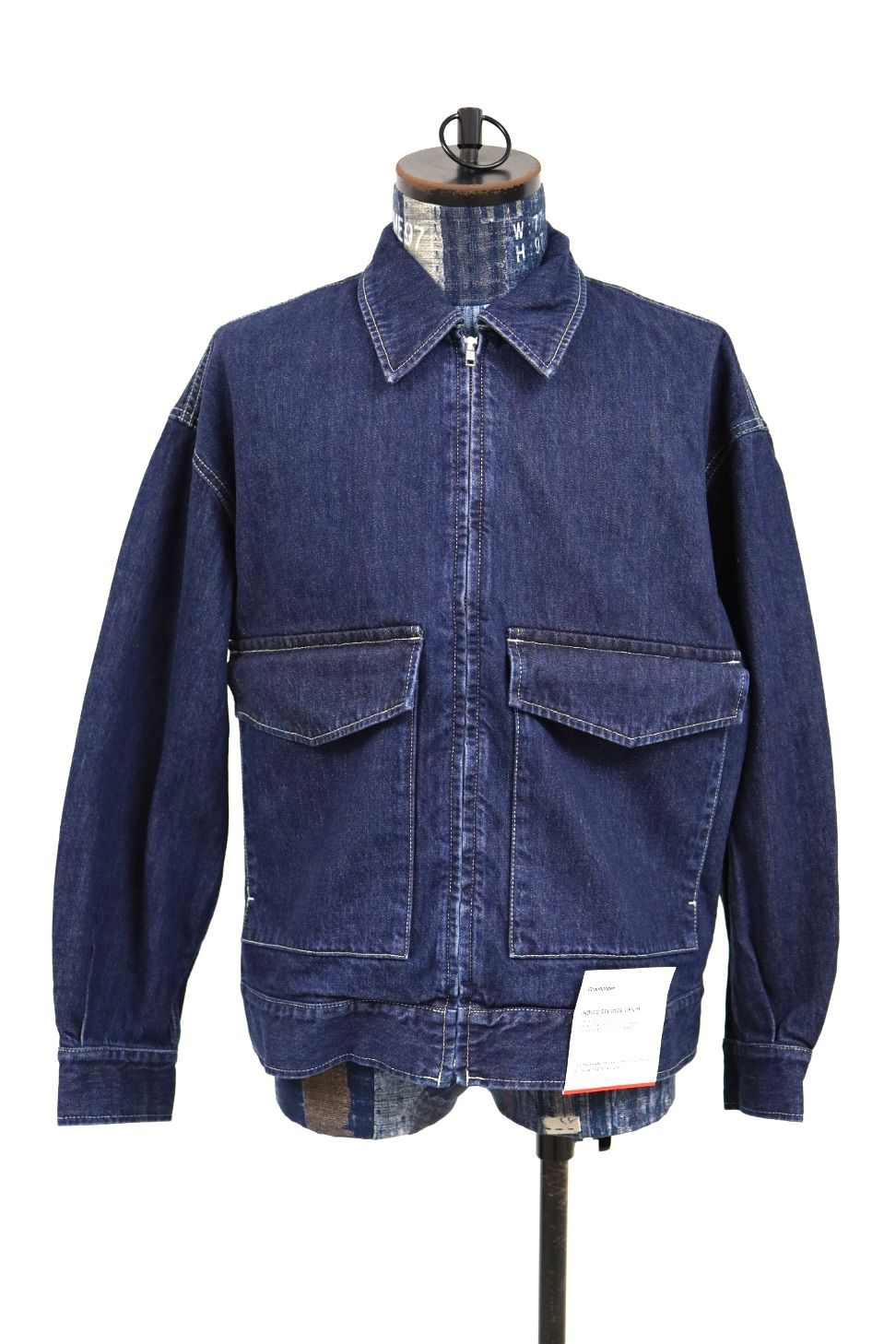 グラフペーパー Selvage Denim Zip Jacket(GU261-20056DB) INDIGO_DARK FADE★1月24日(土)発売！