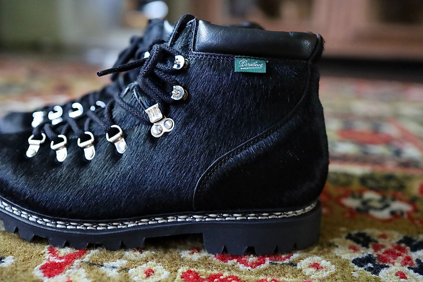 ジュンヤワタナベマン 25AW ヘアハイド PARABOOT (WP-K105-001)BLACK★新作発売!