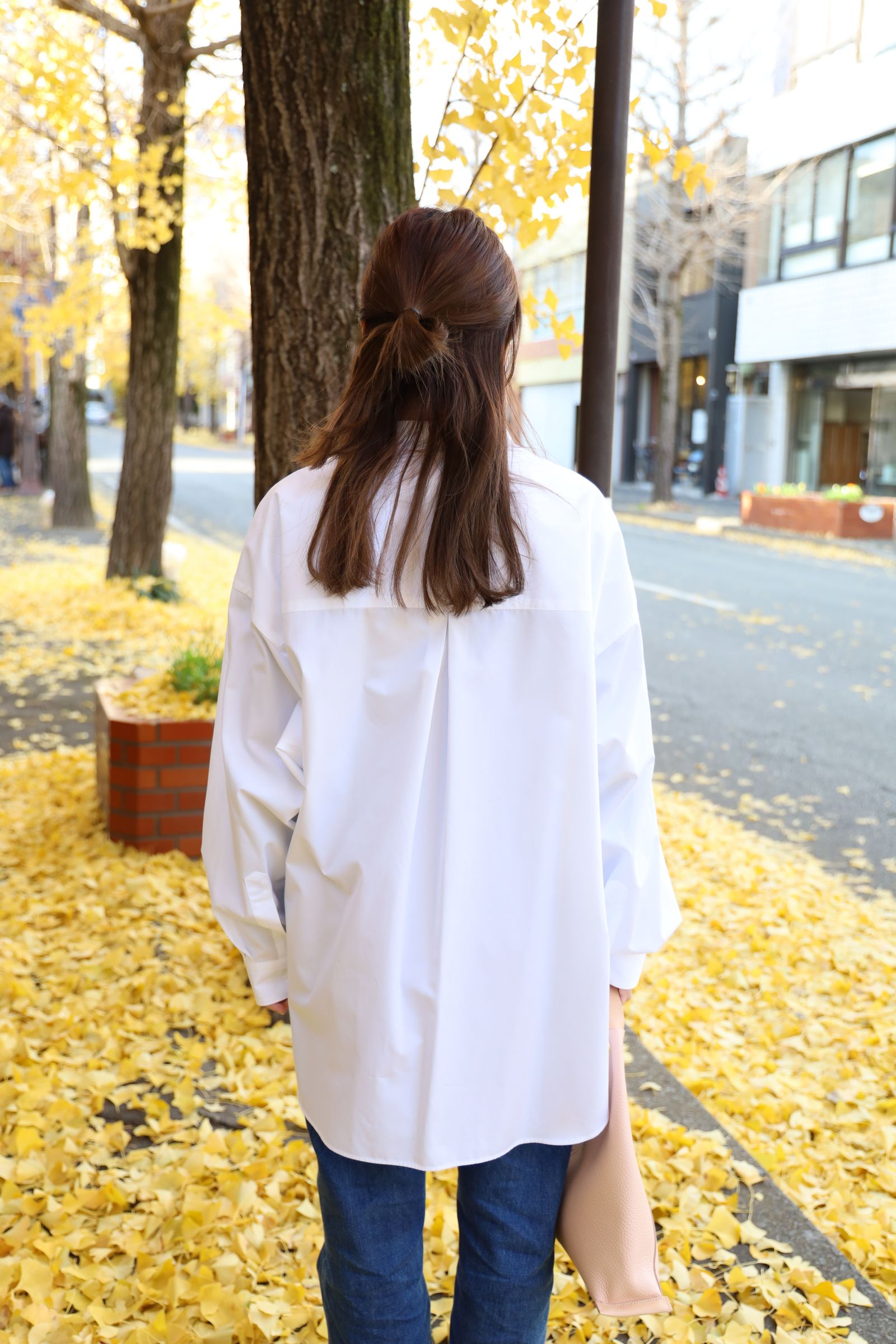 Graphpaper 25SS 新作Hight Count Broad L/S Oversized Band Collar Shirt style.2024.12.15