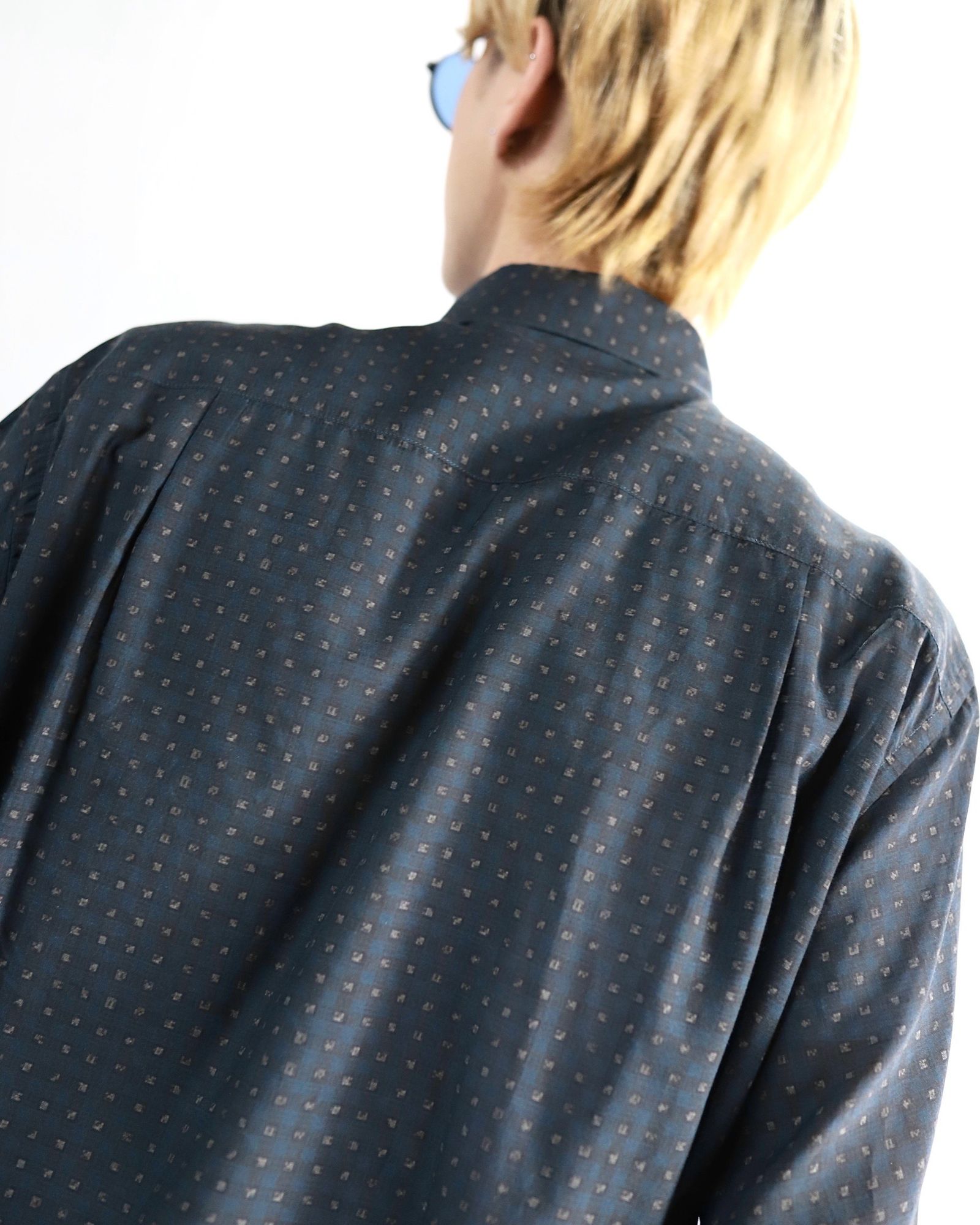 YOKE - ヨーク24SS PIXEL LOW PLAID OPEN COLLAR SHIRT YOKE - ヨーク24SS PIXEL LOW PLAID OPEN COLLAR SHIRT