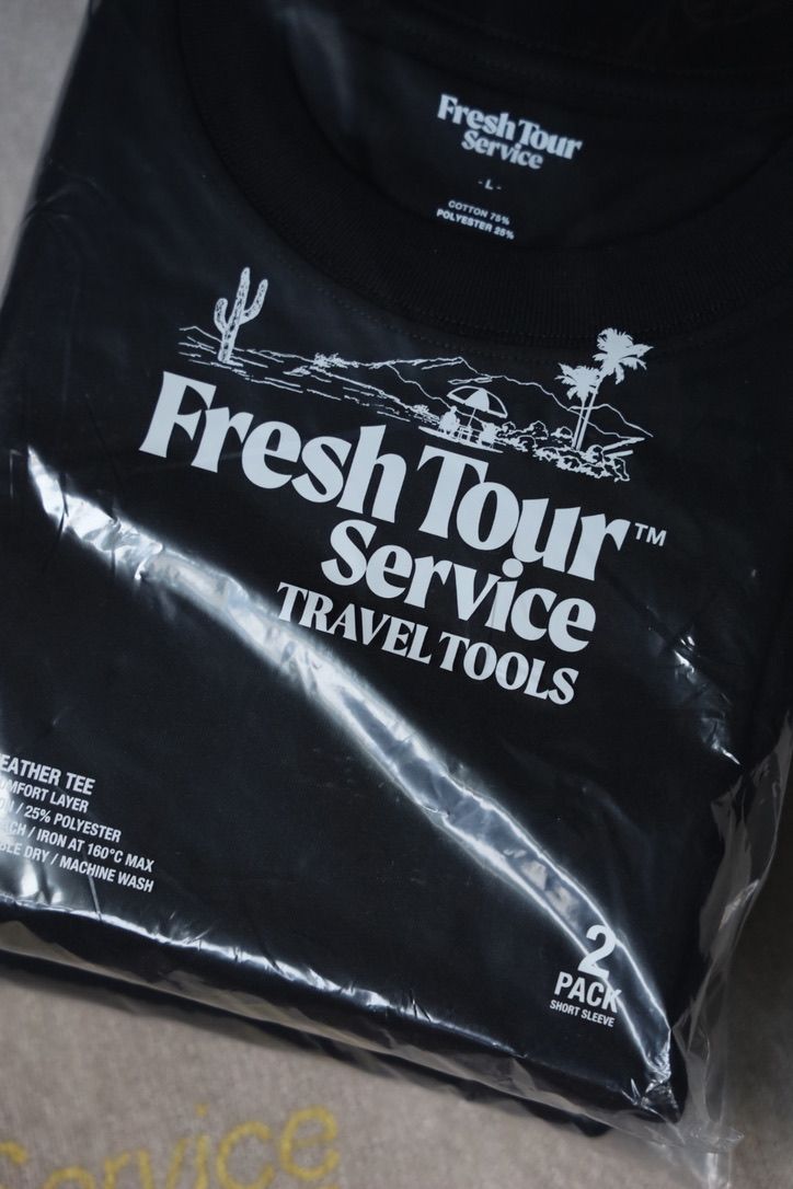 フレッシュサービス 2-PACK ALL WEATHER TEE(FSP253-70204B)BLACK★8月16日(土)発売！
