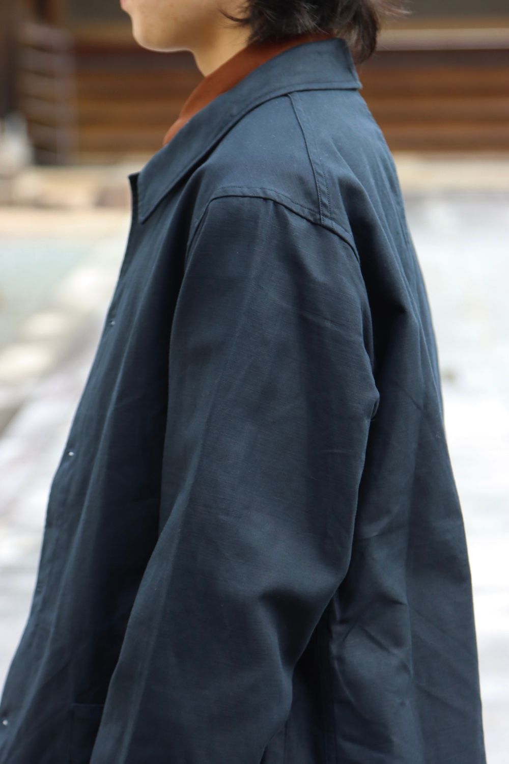 STUDIO NICHOLSON SORTE PEACHED COTTON TWILL DEEP PLEAT VOLUME PANTS(SNM-351)style.2022.02.02.