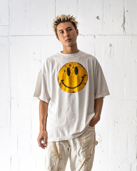 セントマイケル Tシャツ SMILE KLF_SS TEE(SM-HR1-0000-C02)WHITE
