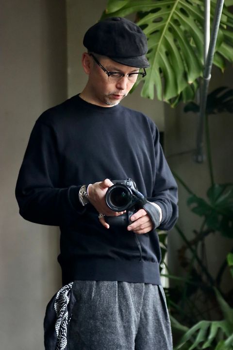 A.PRESSE 23SS Cashmere High Gauge Crew Neck Sweaterスタイル2023.1.18.