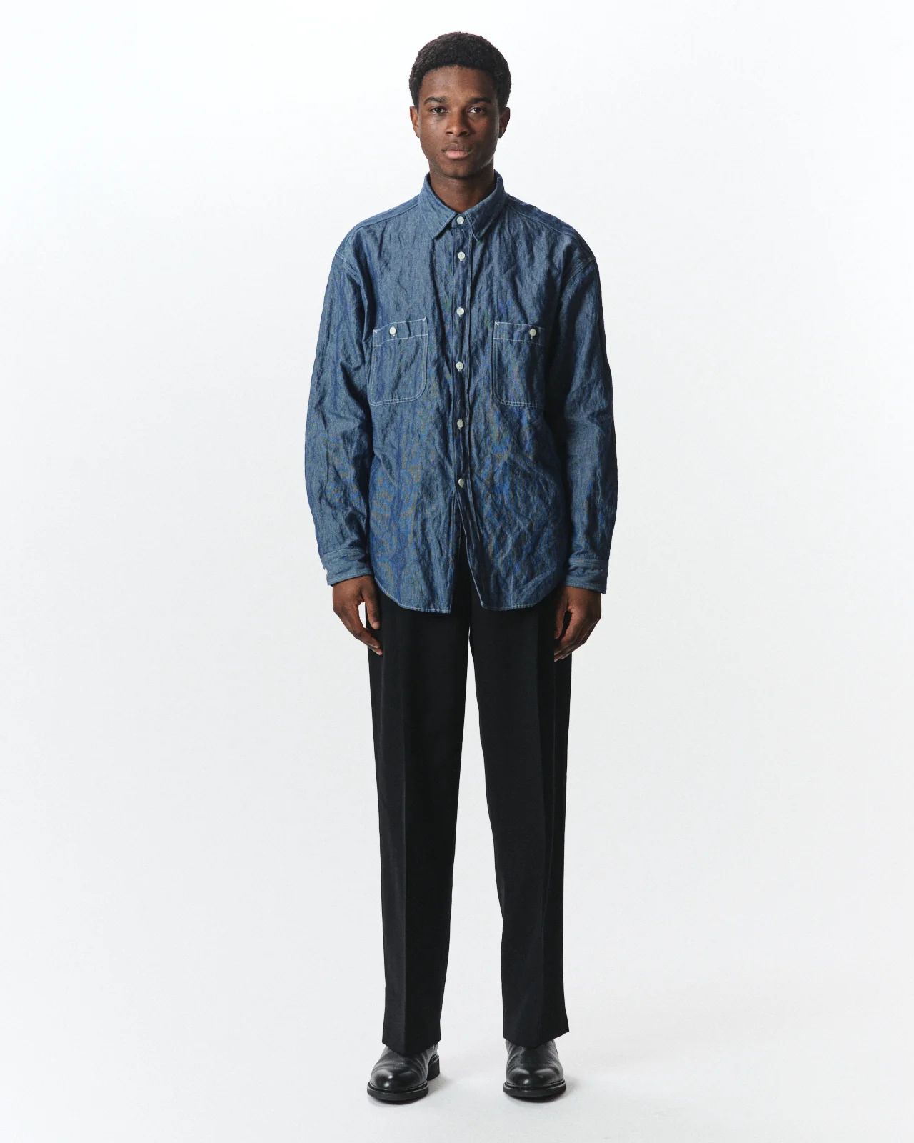 マーカウェア 26AW TWO POCKET WORK SHIRT(A26C09SH01C)INDIGO☆新作発売！