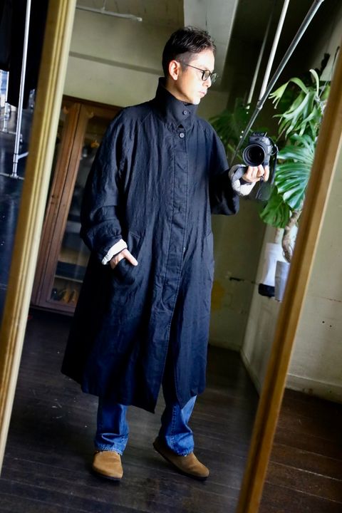 COMME des GARCONS HOMME ウールサージ縮絨コートスタイル2024.10.10.